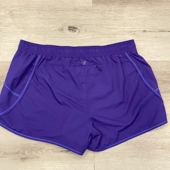 ATHLETA Purple Running Workout Shorts Size: M - Picture 2 of 8